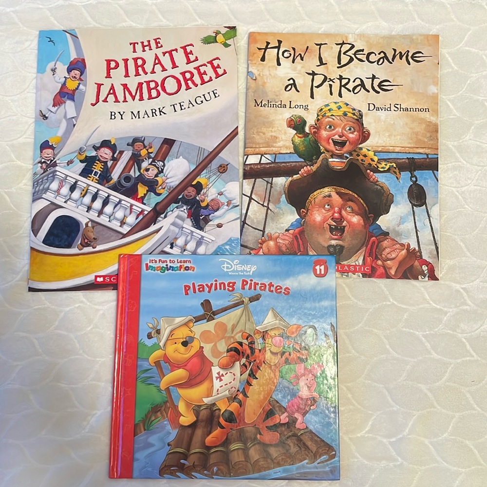 3 children’s pirate books